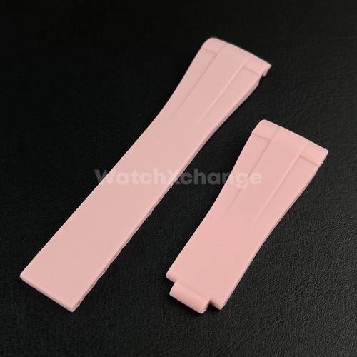 Pink rubber strap rolex - pink,
