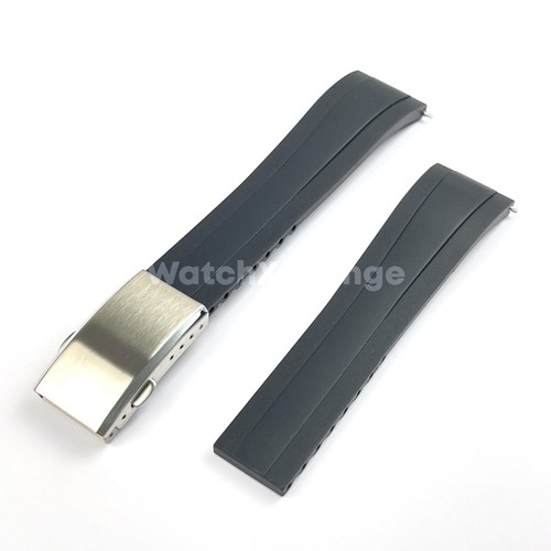 Black rubber watch strap - watch,