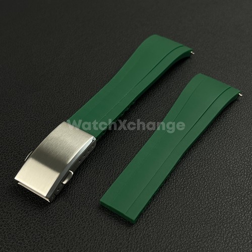 Green rubber watch - green,