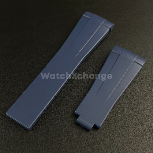 Blue rubber strap - strap, rolex
