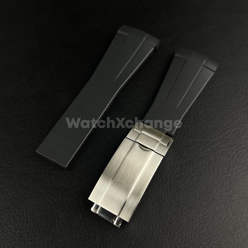 Black rubber strap rolex - strap,