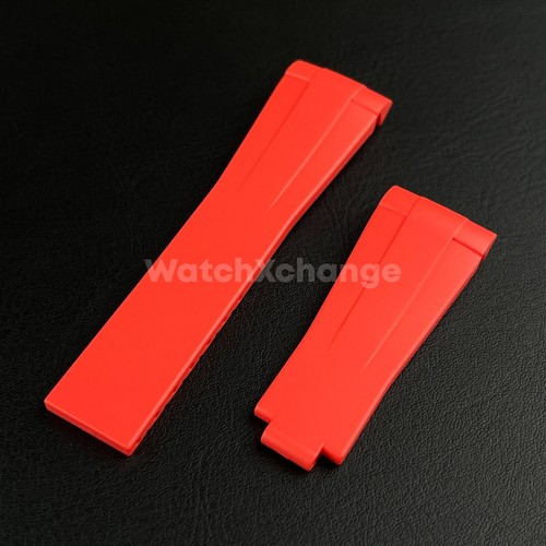 Red rubber strap rolex - red,