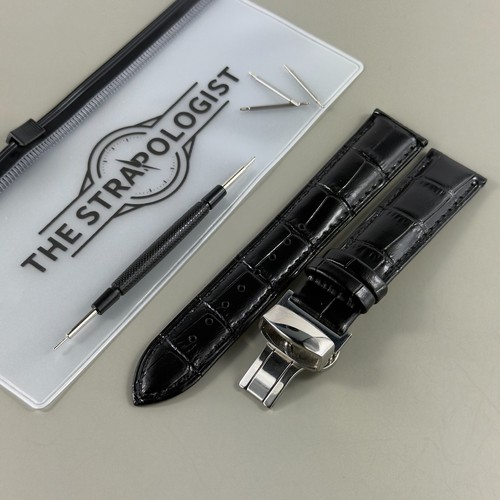 Black leather crocodile - leather,