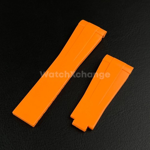 Orange rubber strap - strap, rolex