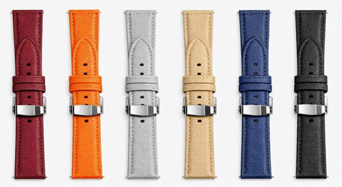 20mm canvas leather watch - 20mm,