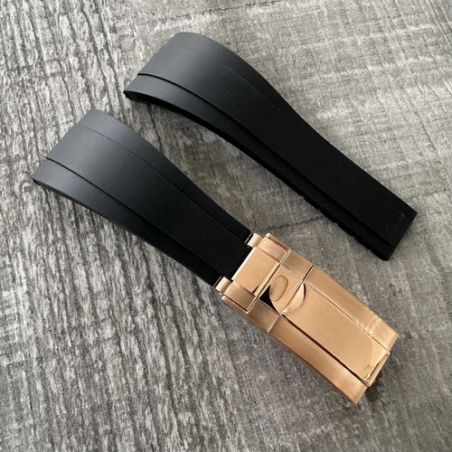 20mm black silicone - black, rubber